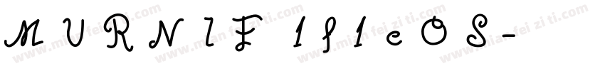 MURNIF 1f1eOS字体转换